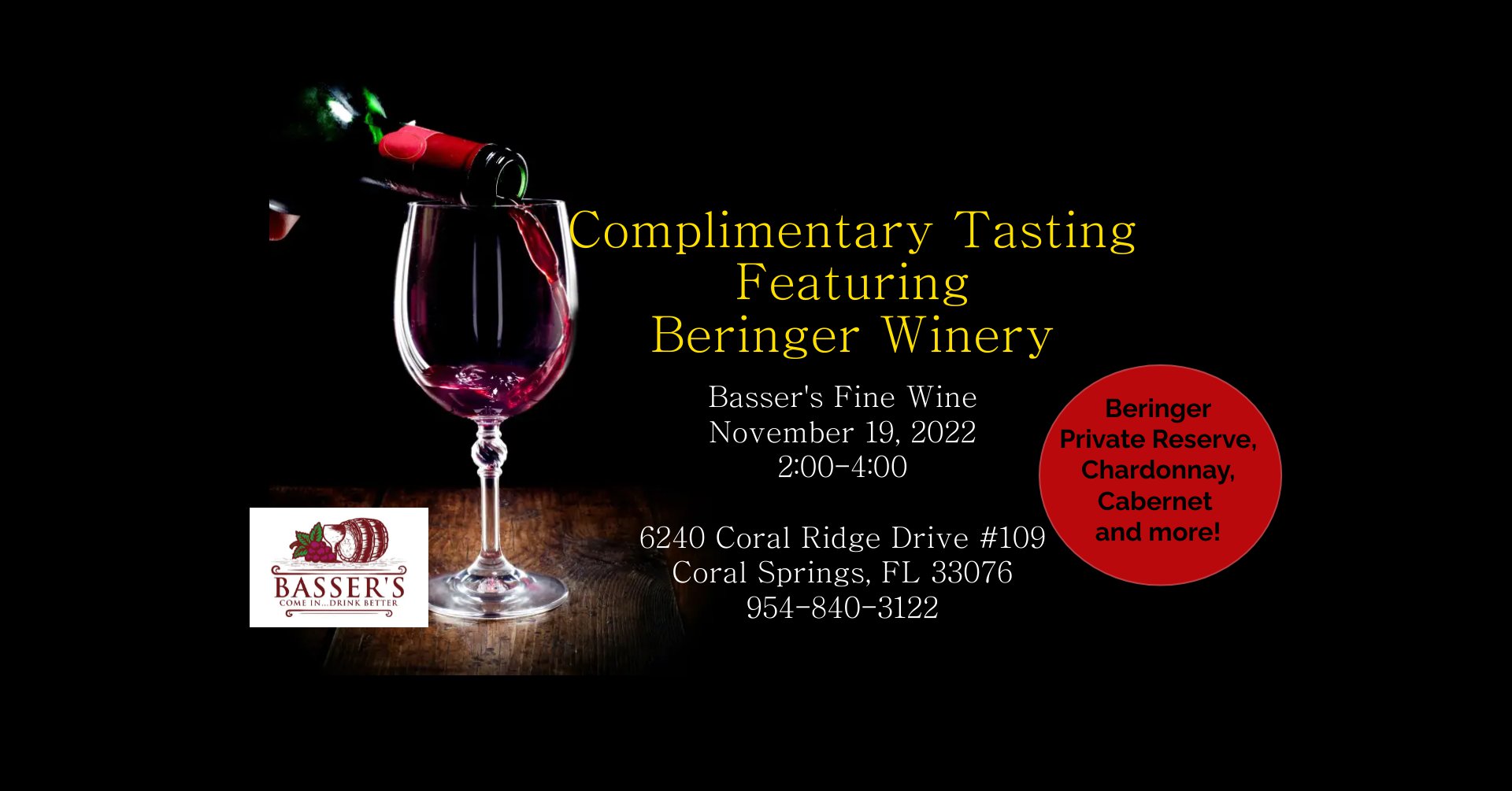 wine tasting event poster