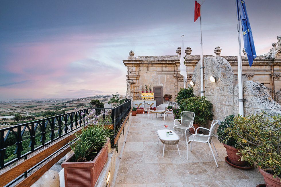 de Mondion Michelin Star, Malta - Terrace (6).jpg
