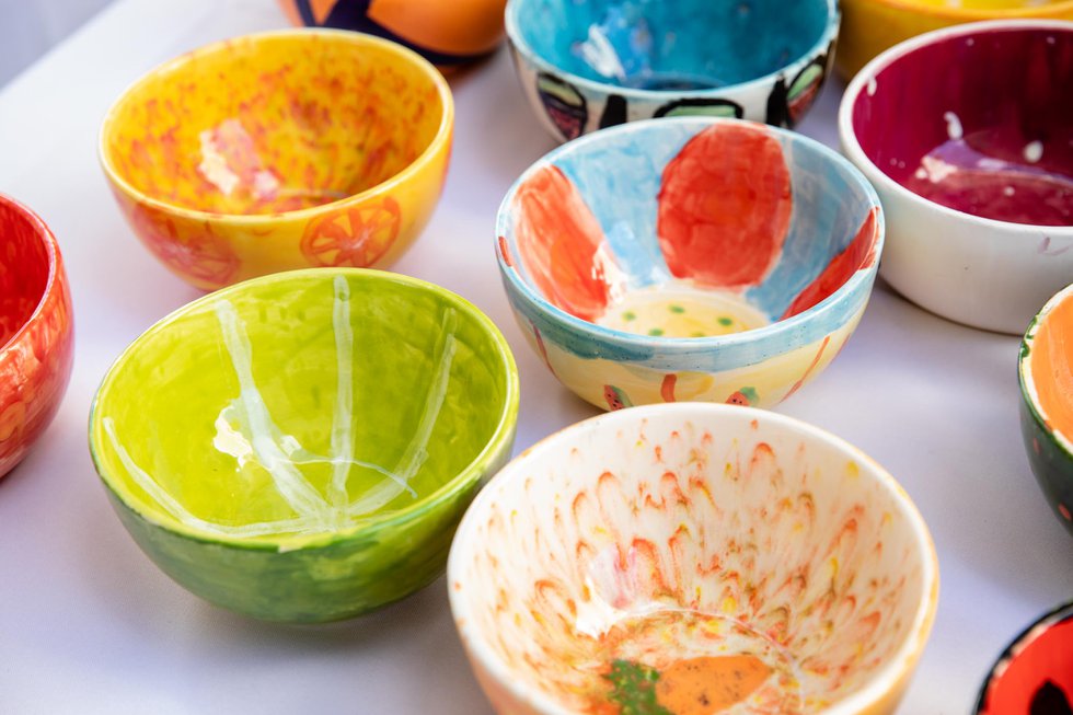 Colorful Empty Bowls - photo by CAPEHART.JPG