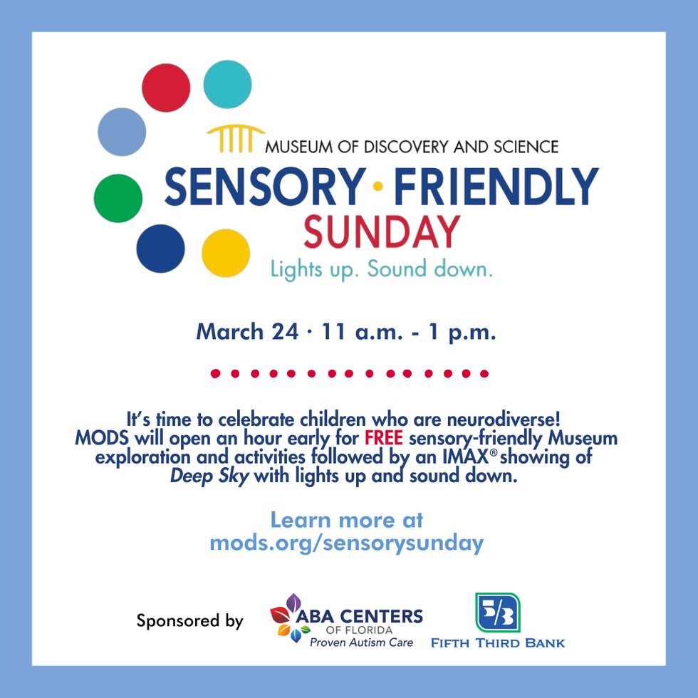 Sensory-Friendly Sundays at Museum of Discovery and Science 