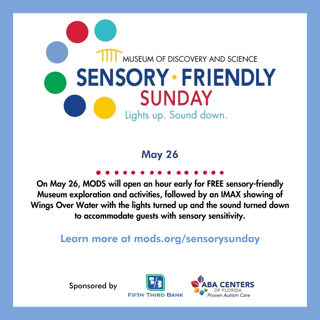 Museum of Discovery and Science’s Sensory-Friendly Sunday