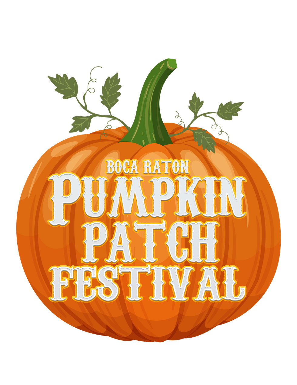 Boca Pumpkin Patch Festival Logo - Pumpkin - 1