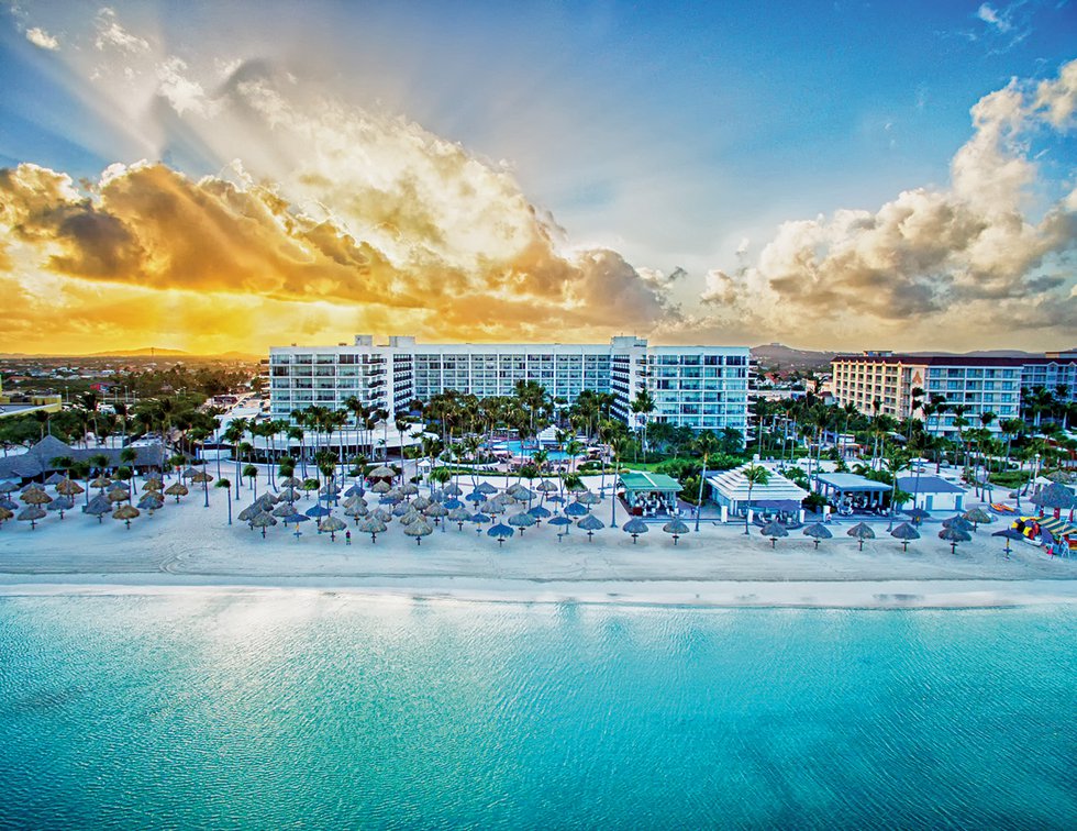 Aruba Marriott Resort_Drone Sunrise.jpg