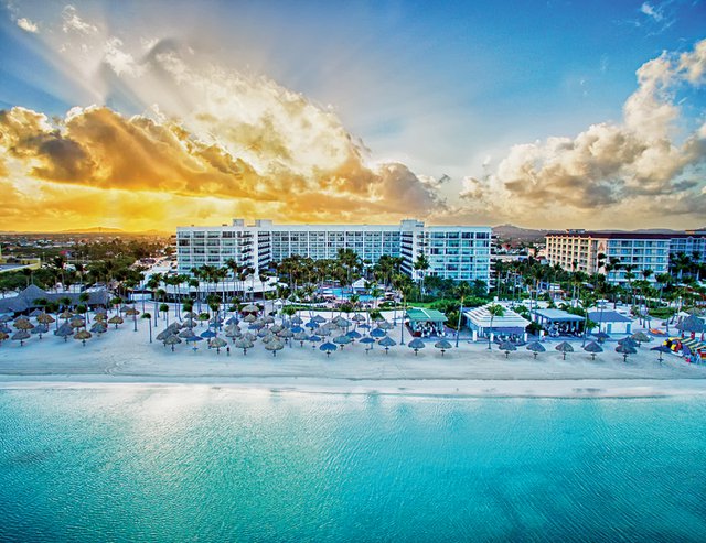 Aruba Marriott Resort_Drone Sunrise.jpg