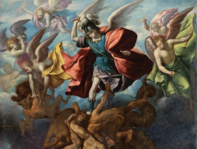 01 Sebastia╠ün Lo╠üpez de Arteaga, Saint Michael Striking Down the Rebellious Angels_TZR.jpg