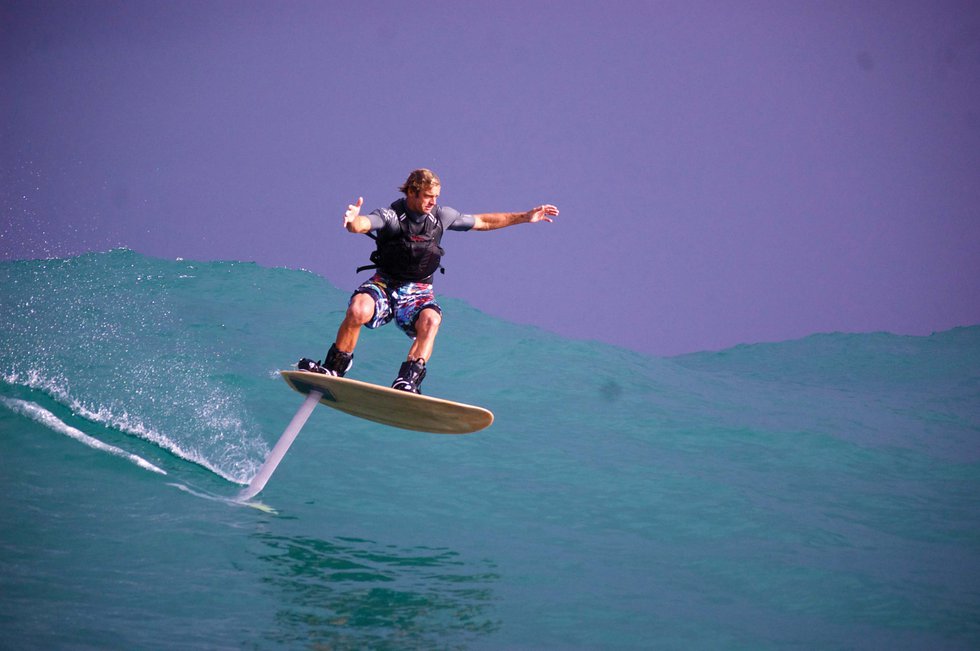 laird hamilton foil surfing