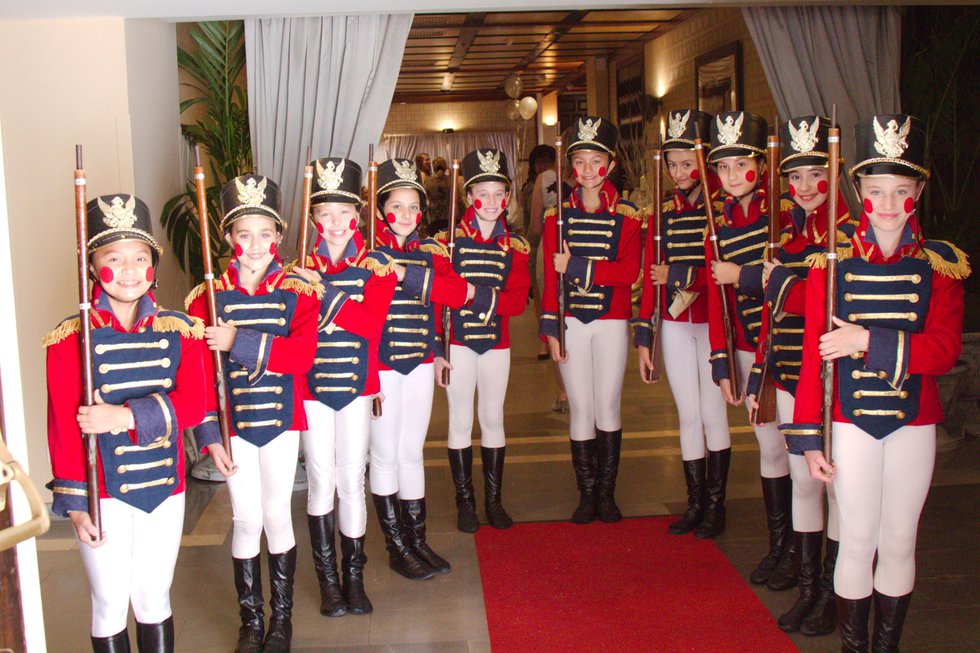 Toy Soldiers welcoming guests to A Princely Affair (2).jpg